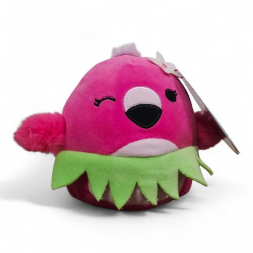 NWT 5” Cookie the Flamingo in Hula Skirt Squishmallow